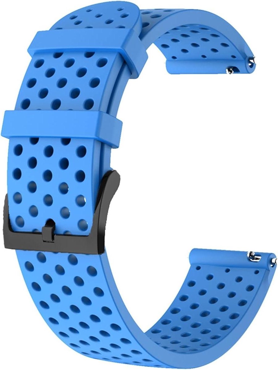 Horloge Band - Smartwatch Riem - Dagelijks Gebruik - Verstelbare Lengte - 20mm - Zwart