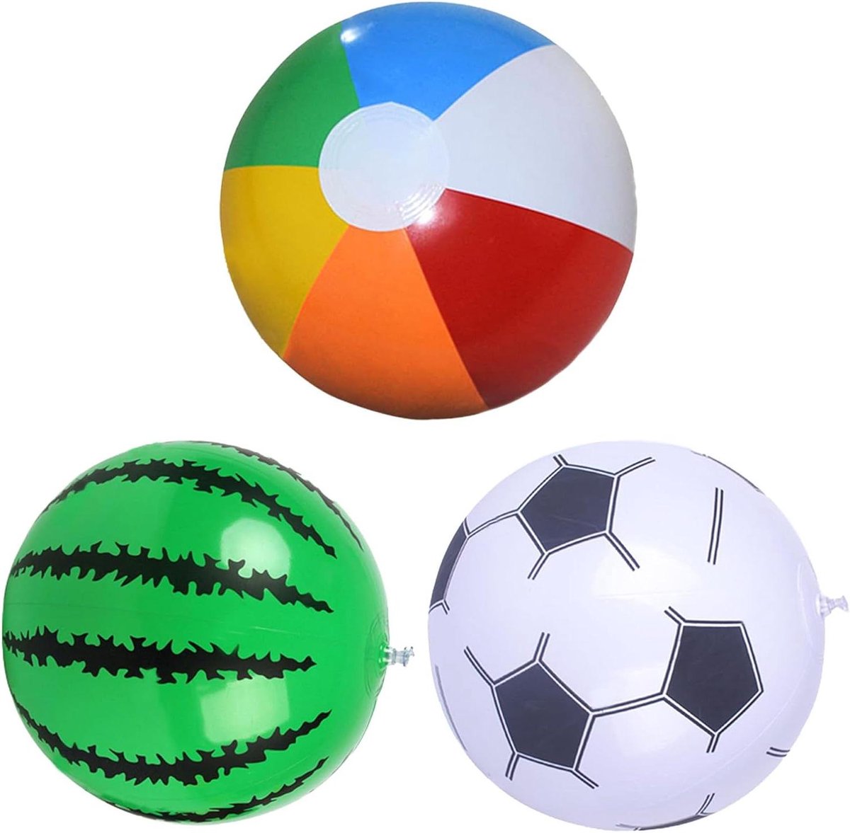 Strandballen Set - Opblaasbare Ballen - Waterpret Spelen - Duurzaam PVC Materiaal - 30 cm Diameter - Multicolor