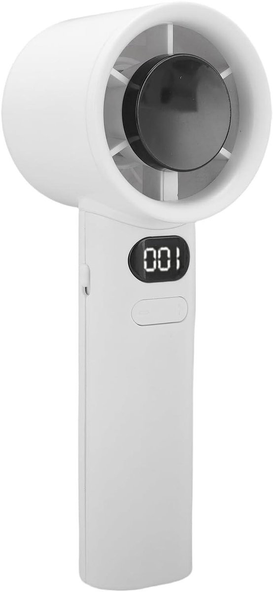 Handventilator - Mini ventilator - Persoonlijke verkoeling - 120 snelheden - 16 cm hoog - Zwart