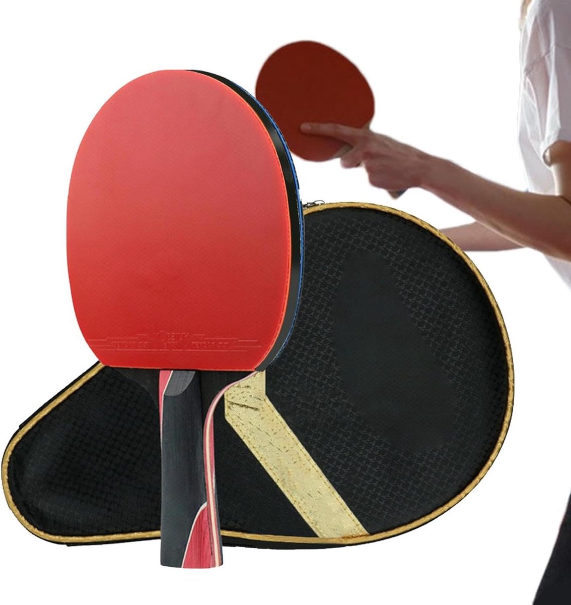 Tafeltennis Rackets - Pong Paddels - Sport Spel - Koolstofvezel Constructie - 309 Gram - Niet gespecificeerd