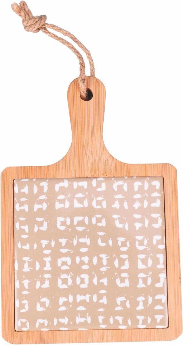 Ginza snijplank 19,6 x 12,9 cm van keramiek en bamboe