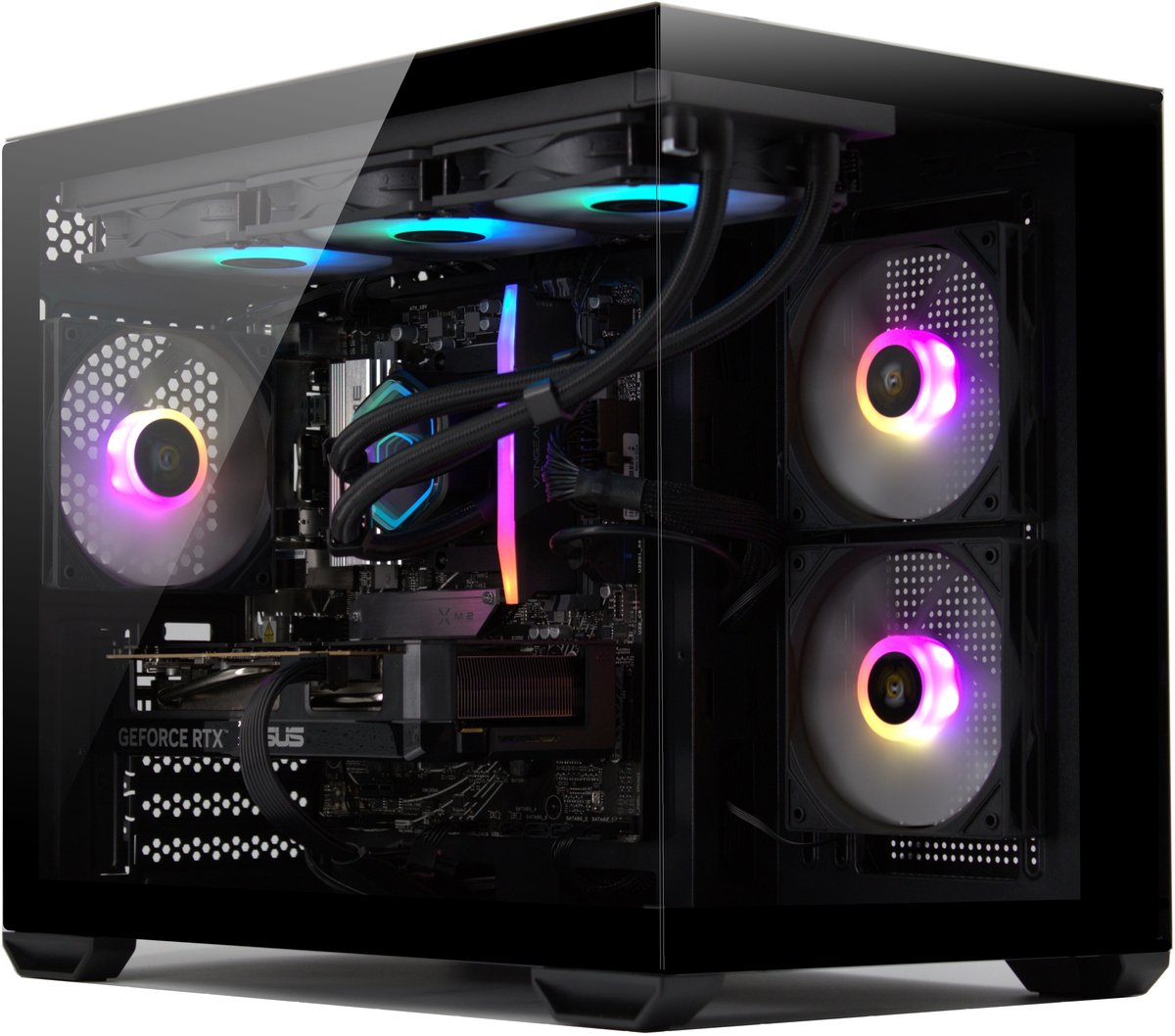 PC-Masters Game PC - RTX 5060 Ti 16GB - Ryzen 7 9700X - 32GB DDR5 6000Mhz - 1TB M.2 7000mbp/s - Windows 11 Pro