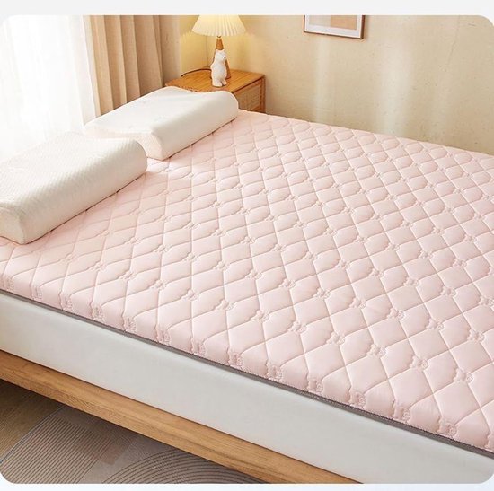 Japanse Futonmatras - Opvouwbaar Slaapkussen - Comfortabel Slapen - Draagbaar en Lichtgewicht - 80 x 180 cm - Lichtgrijs — afbeelding 2