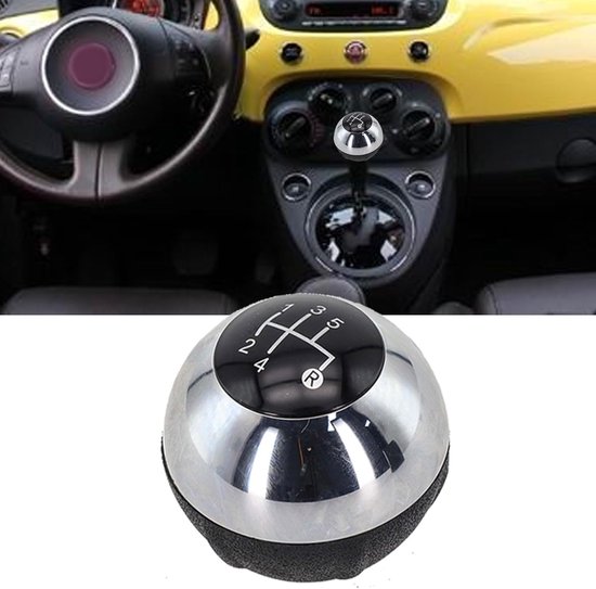 Versnellingspook Knop - Handbak Pook - Auto Interieur - Stijlvol Chroom Zwart - 5 Snelheden - Zwart — afbeelding 5