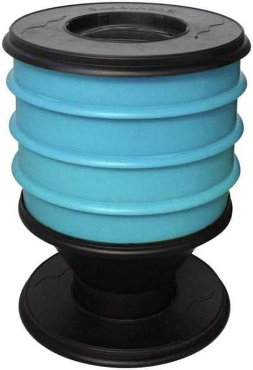 Wormenbak Compost - Keukenafval Bak - Afval Verminderen - Gemaakt van gerecycled plastic - Hoogte 62 cm - Turquoise
