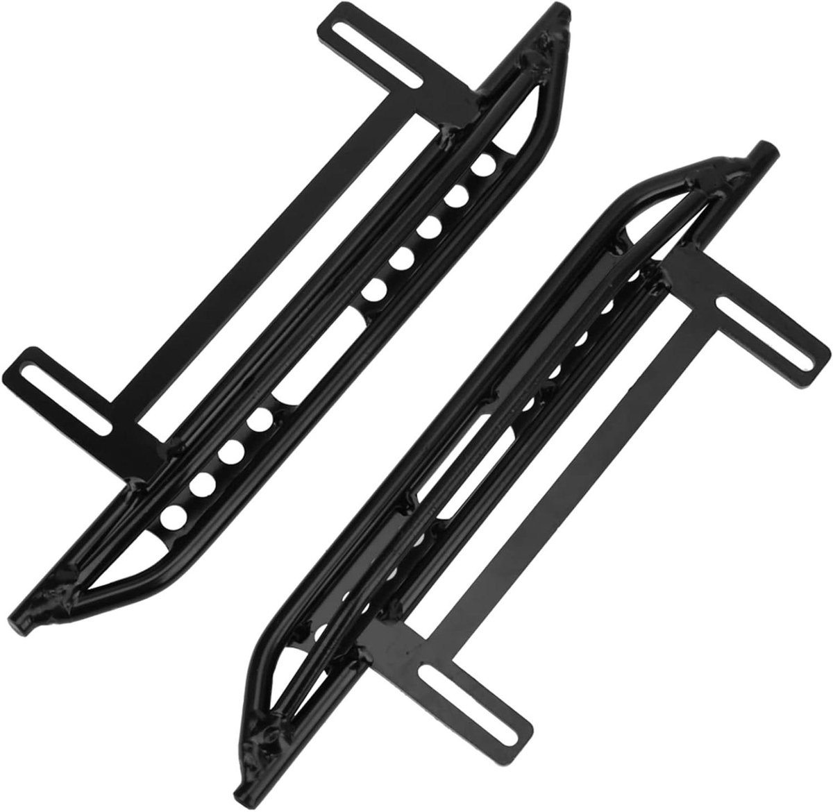 Metalen Zijpedaalset - RC Treeplank - RC Auto Tuning - Sterk Metaal - 160 mm Lengte - Zwart