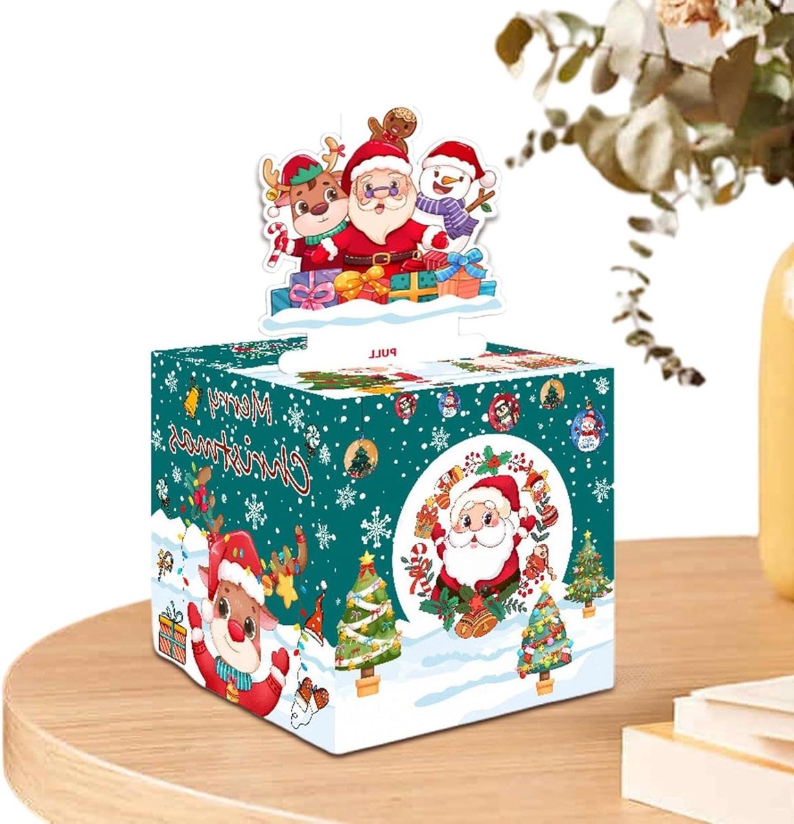 Kerstgeldbox - Geld organizer - Feestelijke presentatie - Robuust en vervormingsbestendig - 30 stuks - Klassiek Kerst