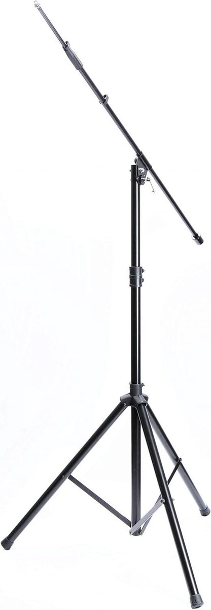 Microfoon Statief - H standard - Muziek Opnemen - Stabiele Constructie - 153 cm - Zwart