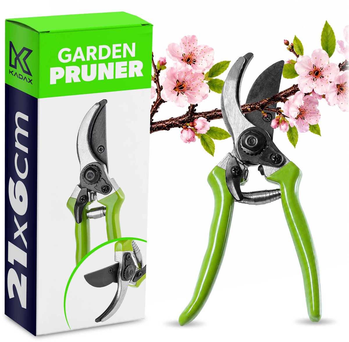Merkloos - Tuinsnoeischaar - Handmatig - Ergonomische Greep - 21 cm