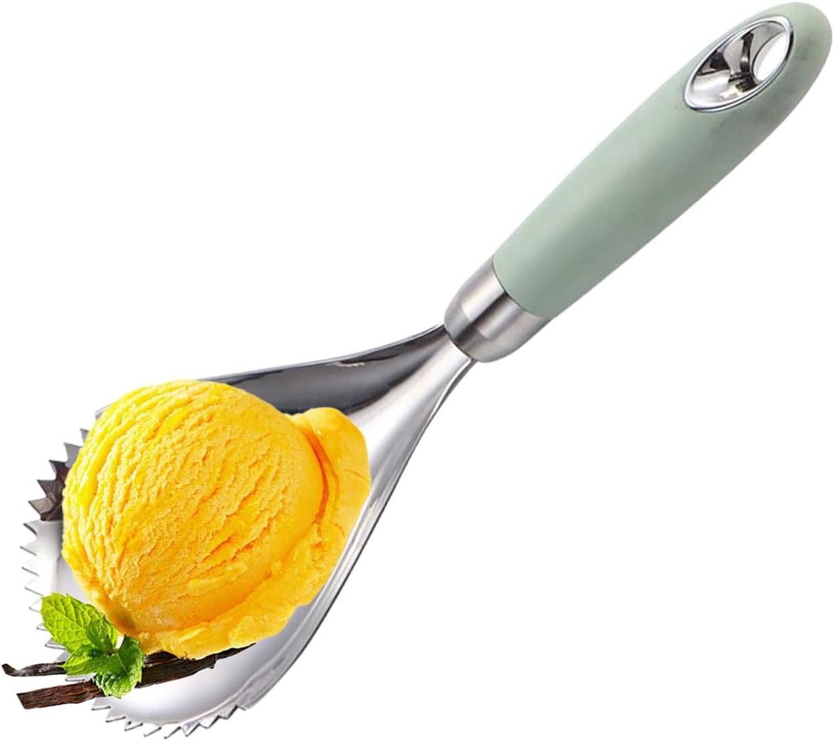 IJsbolletjes Schep - Roestvrij Staal - Desserts Serveren - Verlengd Handvat - 25.5 cm - Zilver