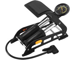 QOKLIYUI Auto-luchtpomp voor fietsen, ballen en auto's. Deze draagbare voetpomp verplaatst snel lucht zonder elektriciteit. Essentieel voor sport, fietsen en andere toepassingen.