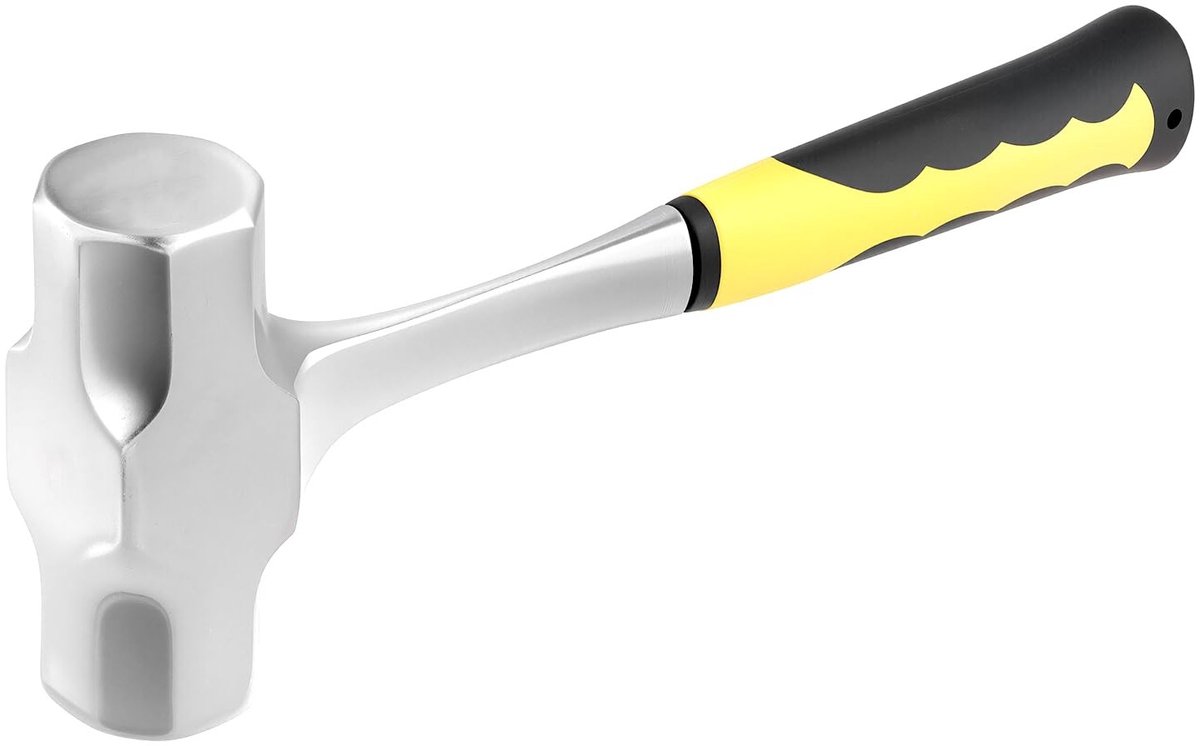 Dailygoods - 2 kg Voorhamer met Ergonomisch Glasvezelgreep