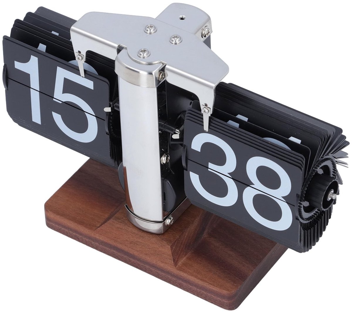 Dailygoods - Retro Opklapbare Mechanische Bureauklok voor Thuis en Kantoor