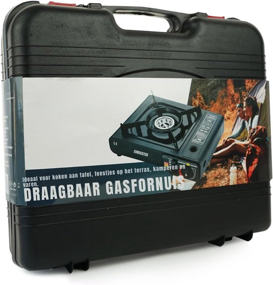 AHD® Camping Gasstel - Gasstel - Kooktoestel Camping - Kookstel Gas Camping - Camping Gaspit - Zwart - ‎34cm x 26cm x 8cm van Ahd — afbeelding 5