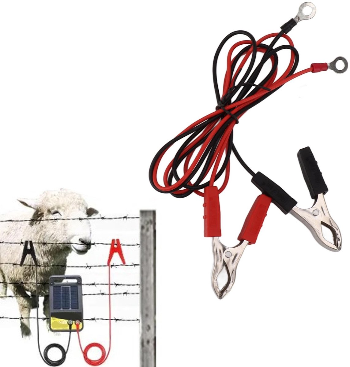 Dailygoods - Dailygoody - Elektrische Hekdraadconnectoren - Veilige startkabels - Eenvoudige installatie - Accessoires voor afrastering - Geschikt voor boerderij -