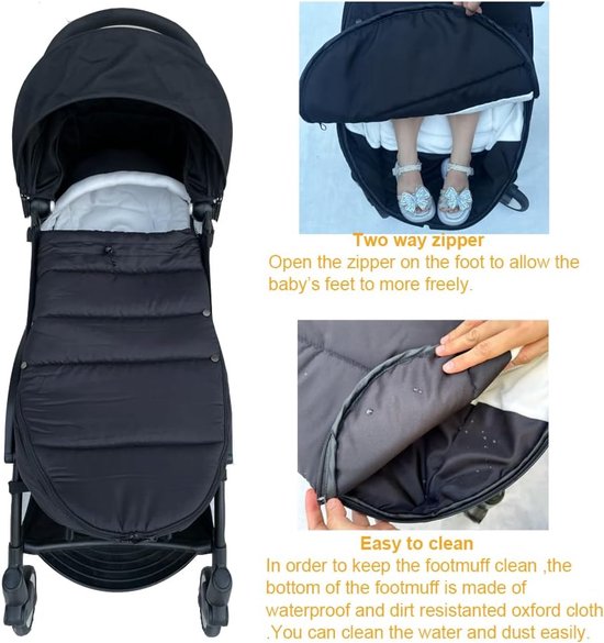 Universeel Voetenzak voor Kinderwagen - Warm en Waterafstotend van Universeel — afbeelding 5