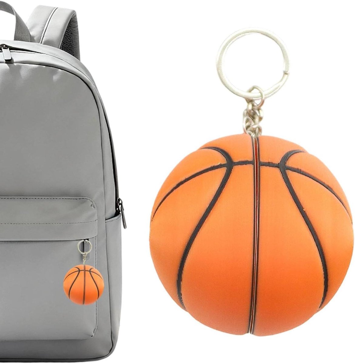Flesopener Sleutelhanger - Bieropener Magneet - Drankjes Openen - Sportbal Ontwerp - 68 x 68 cm - Basketbal
