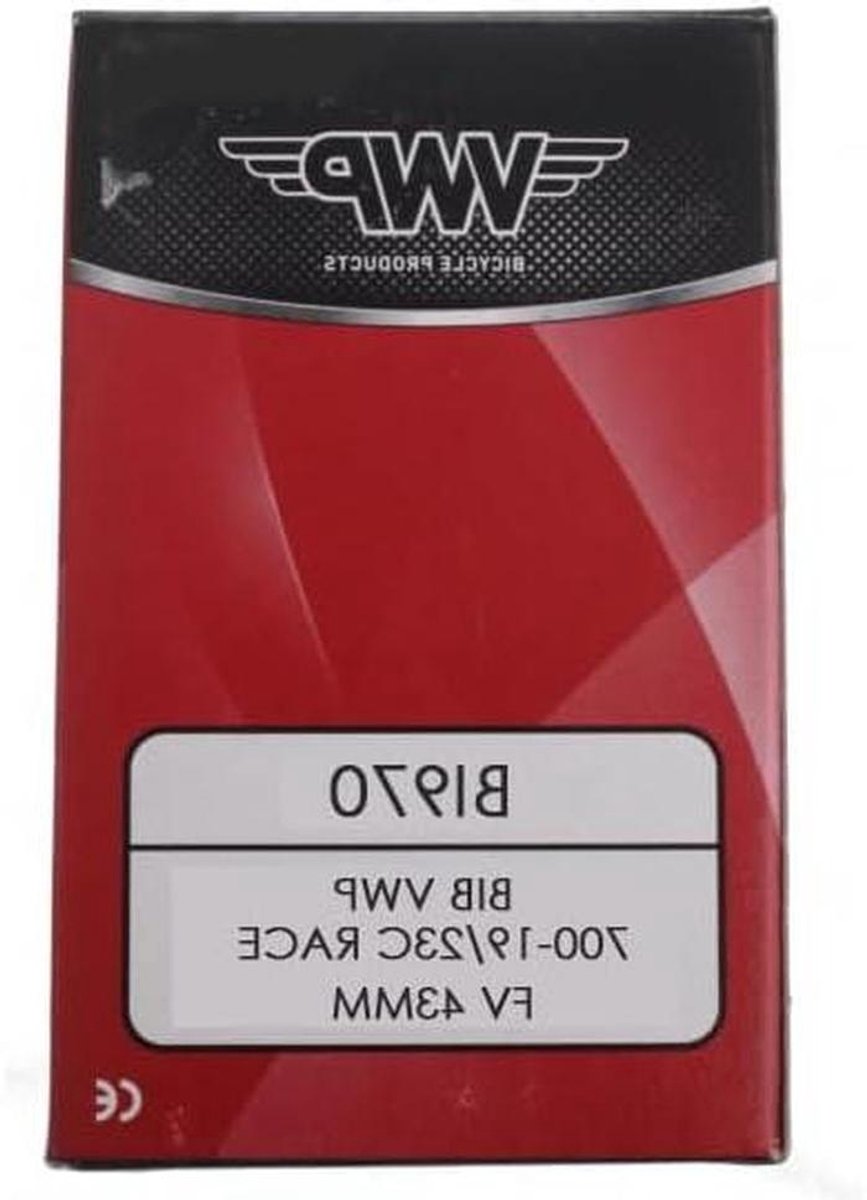 Fiets Binnenband - Reserveband Race - Fietsen Onderhoud - Butyl Rubber - 19/23-622 - Zwart
