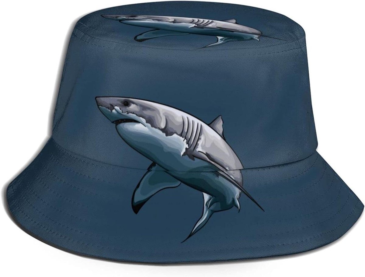 Vissershoed - Bucket hat - Zonnebescherming - Opvouwbaar design - 56-58 cm - Wit
