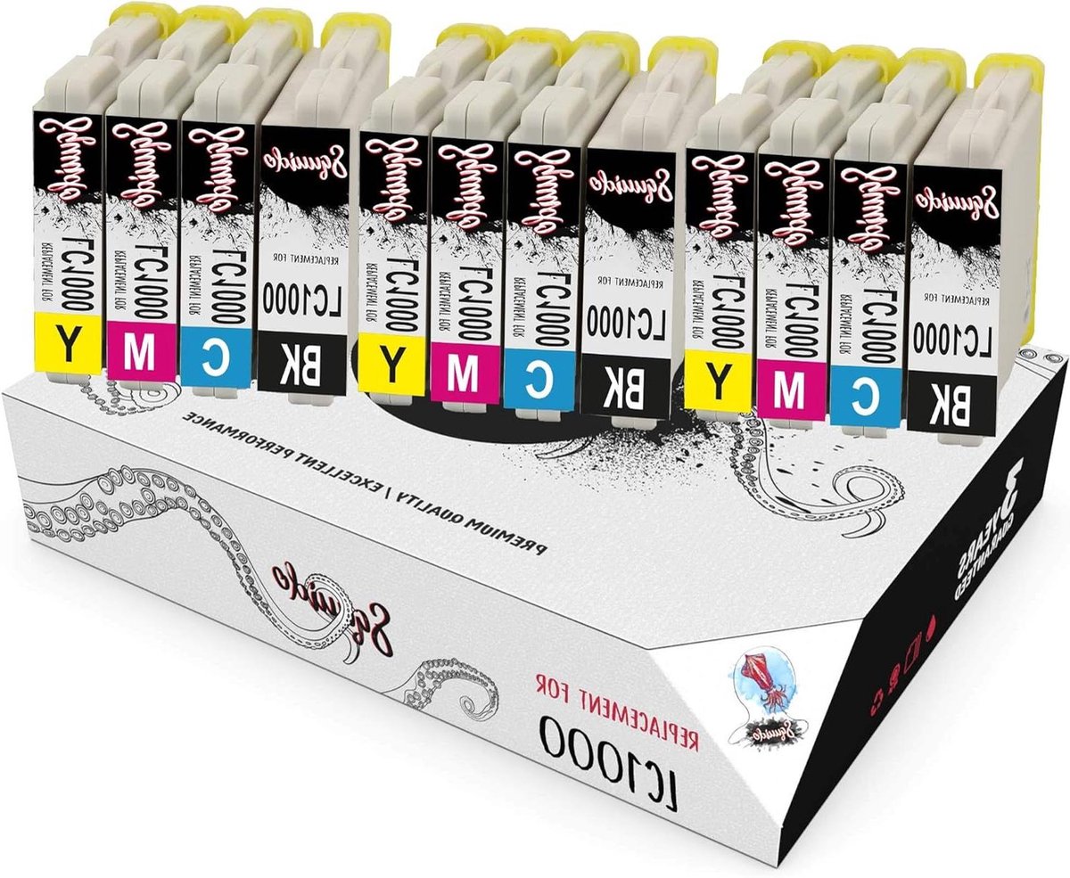 Inktcartridges Set - Printerinkt Pakket - Documenten Printen - Hoog Rendement - 12 Stuks - Multicolor