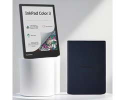 PocketBook InkPad Color 3 + Night Blue Charge Cover - Voordeelbundel