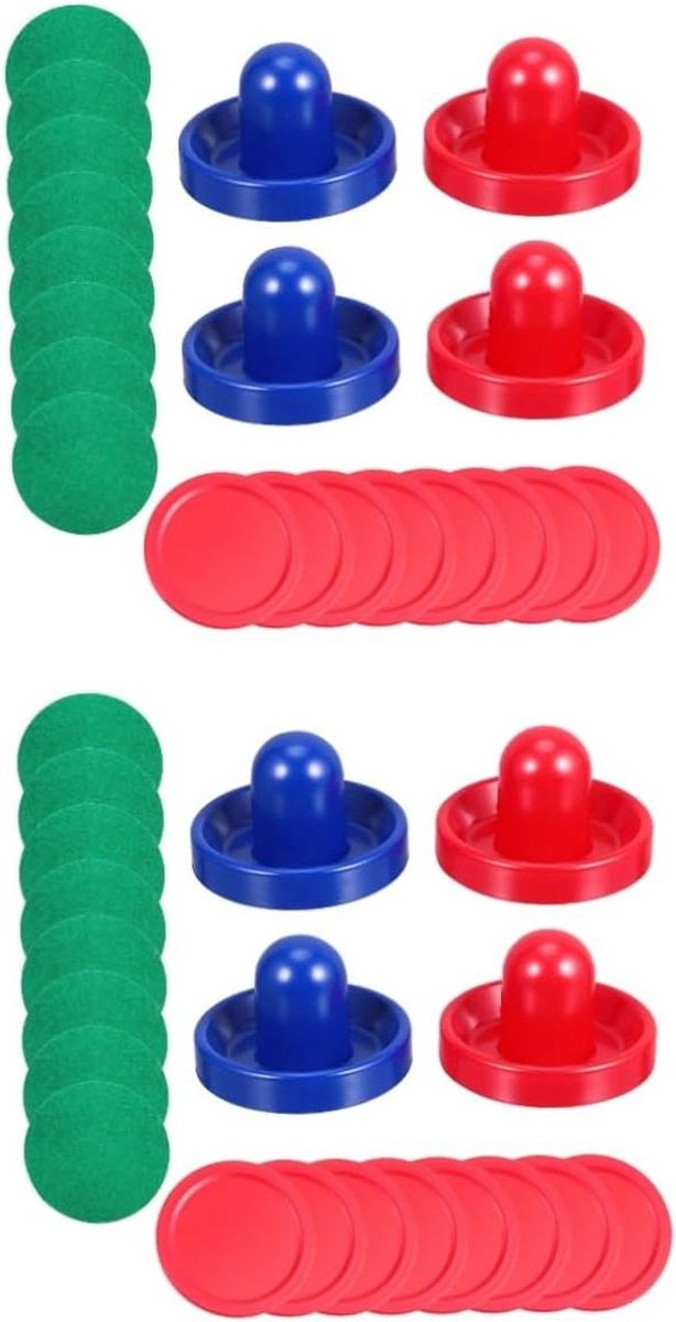 Air Hockey Accessoires - Pucks Stoters - Spel Verbeteren - Set van 4 - Standaard Maat - Rood