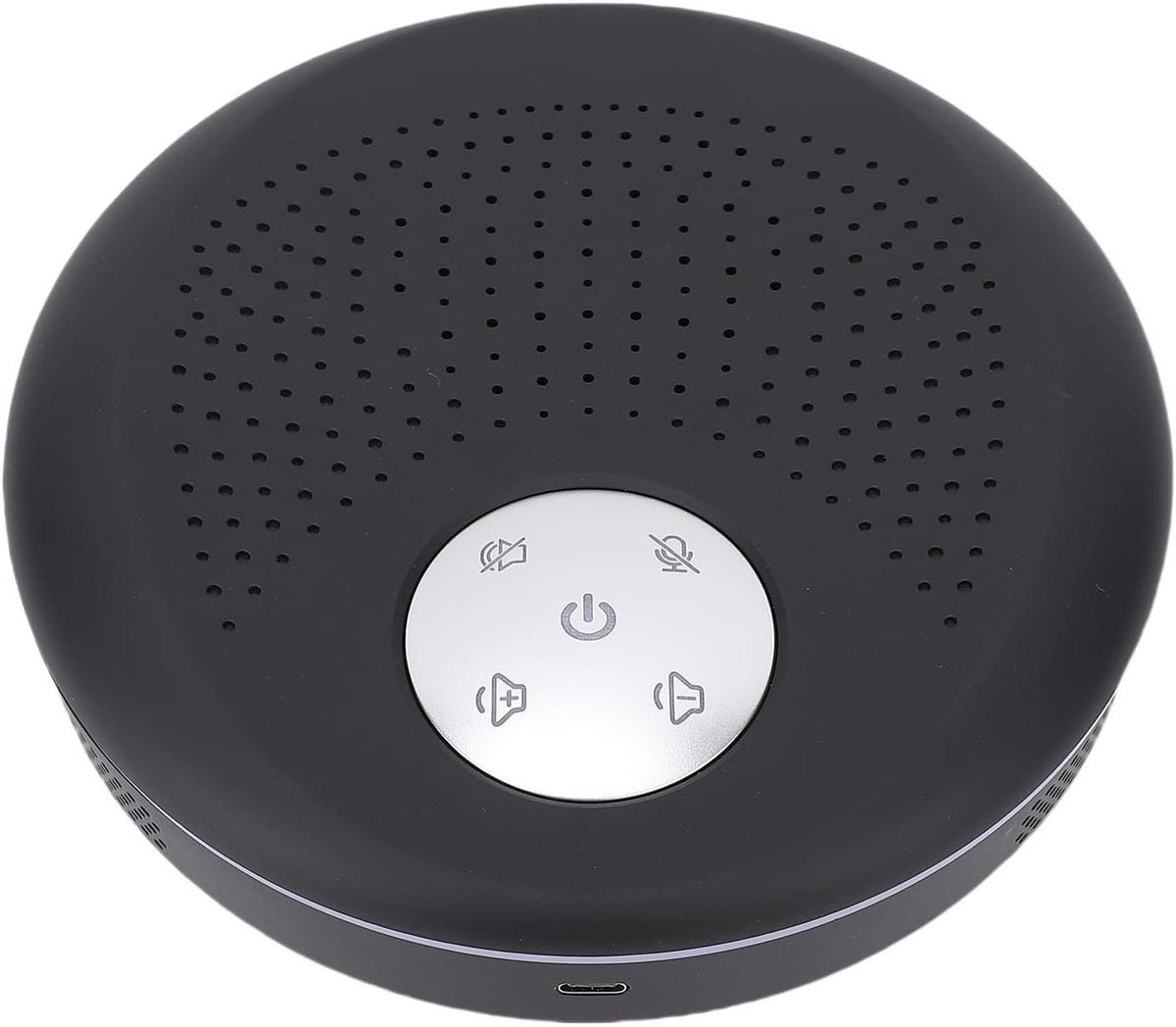 Conferentie Speaker - Vergader Telefoon - Zakelijke Communicatie - 360 Graden Opname - 21 x 21 x 8 cm - Zwart