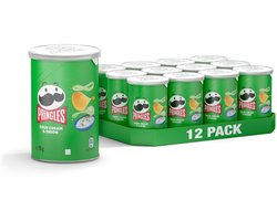 Pringles Sour Cream & Onion - 12 stuks - 70 gram