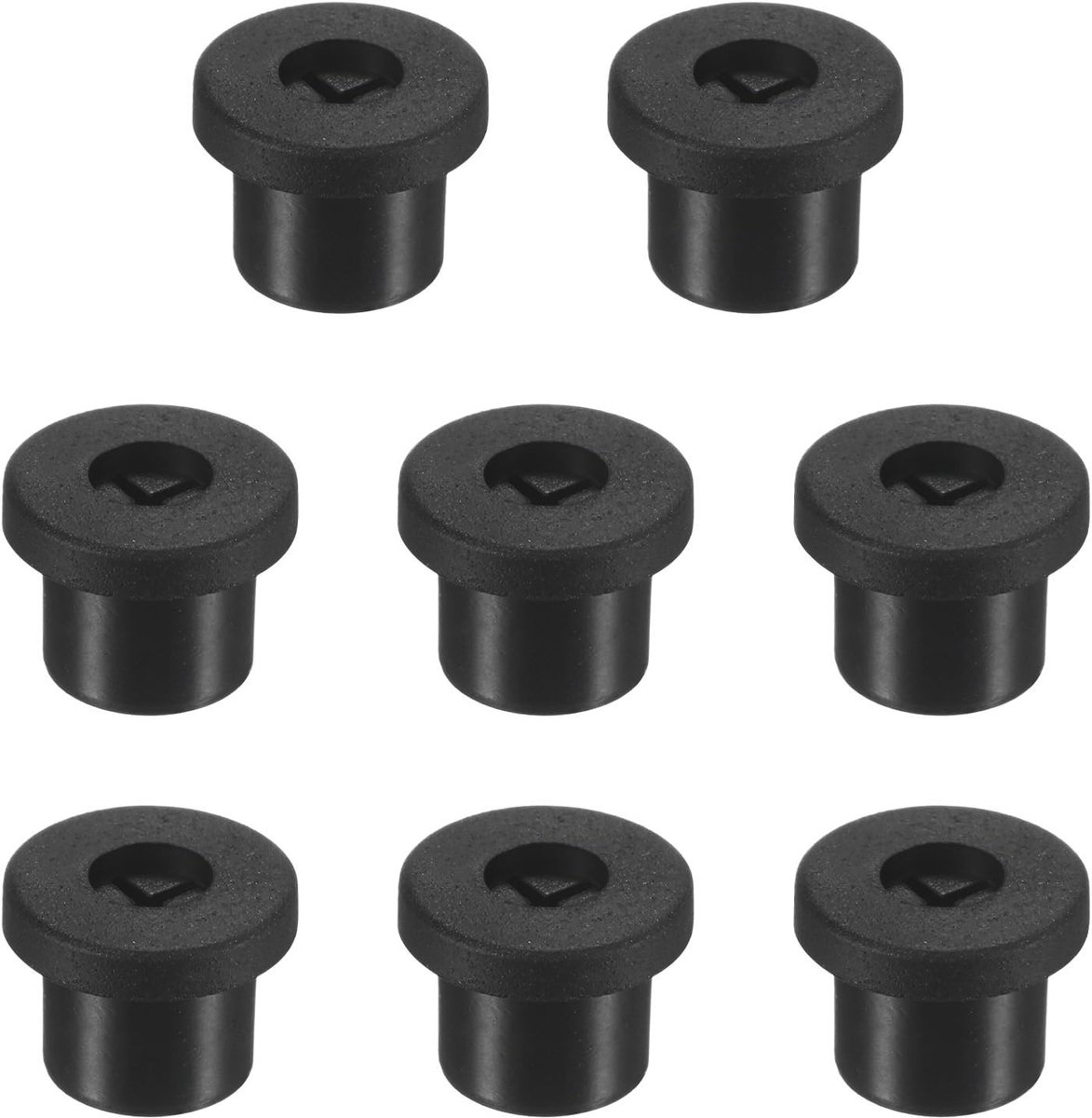 Set van 8 Rubber Grommets voor Kabels, 10mm Desk Grommet, Dubbelzijdige Flexibele Kabeldoorvoer, Desk Hole Cover voor Kabels en Draden