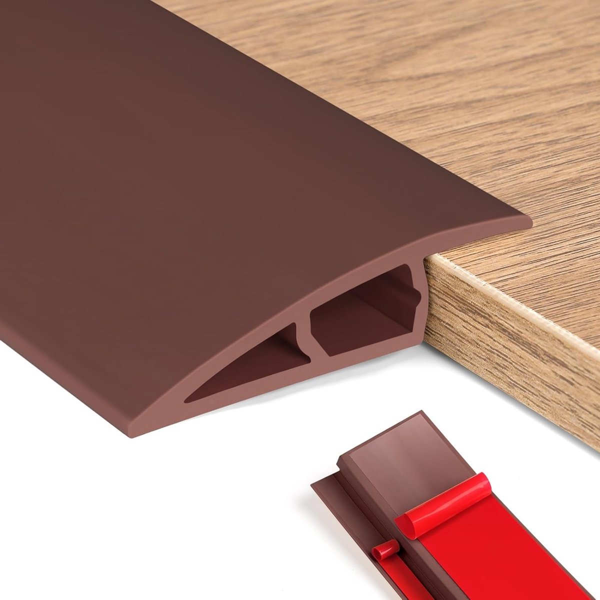 Verstelbare PVC Drempelstrip voor Deur, Ideaal voor Trapniveau en Drempelhoogte, Zelfklevend en Duurzaam