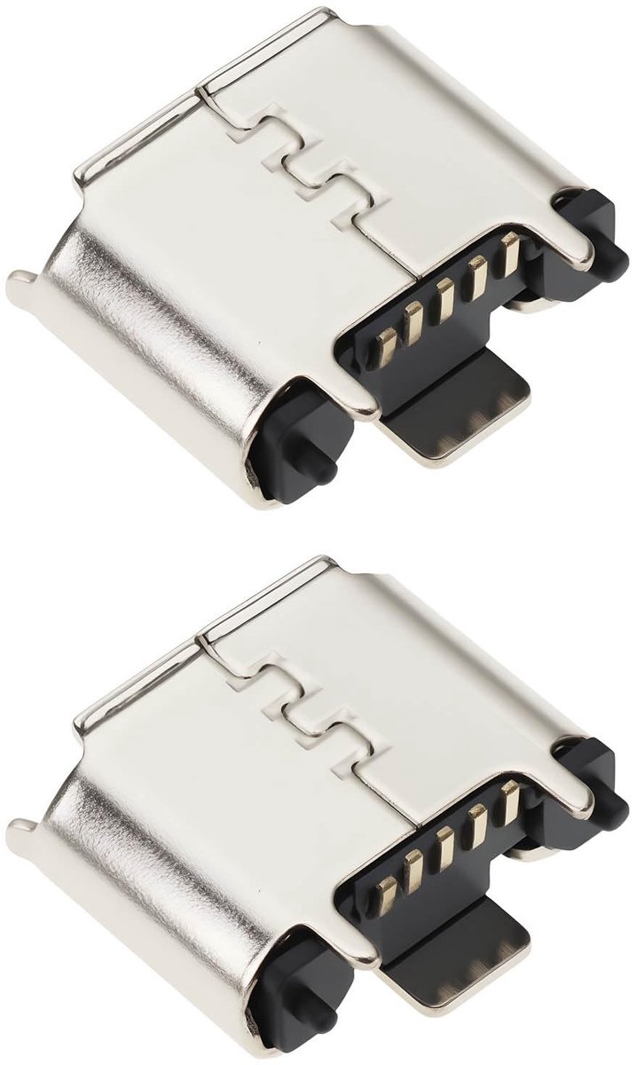 Cosensi - Dailygoods - 2 Stuks Micro USB Oplaadpoort Connector voor GPS-apparaten