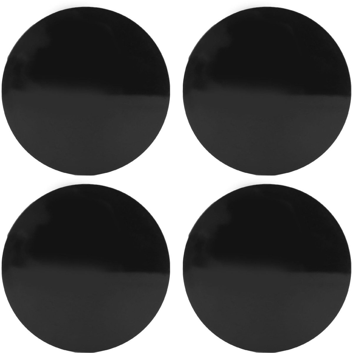 Cosensi - Dailygoods - 4 Stuks Auto Wiel Center Hub Caps Zwart, Universeel