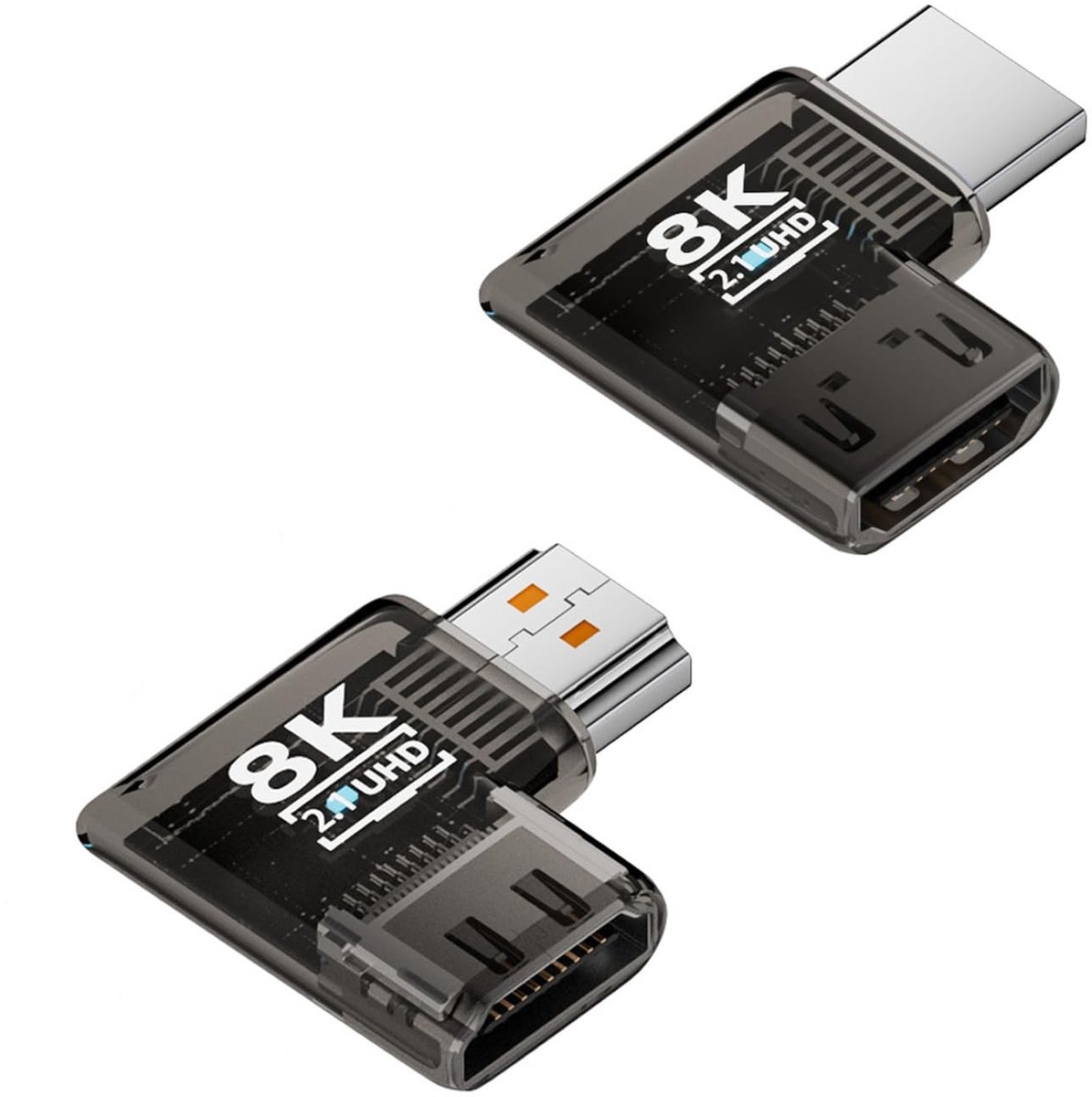Cosensi - 90° Hoek HDMI 2.1 Adapter voor Monitoren en PC's