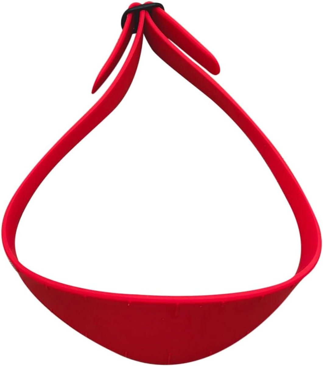 Haarknip Sjabloon - Kapsel Gids - Neklijn Scheren - Verstelbaar Flexibel - 70 cm - Rood
