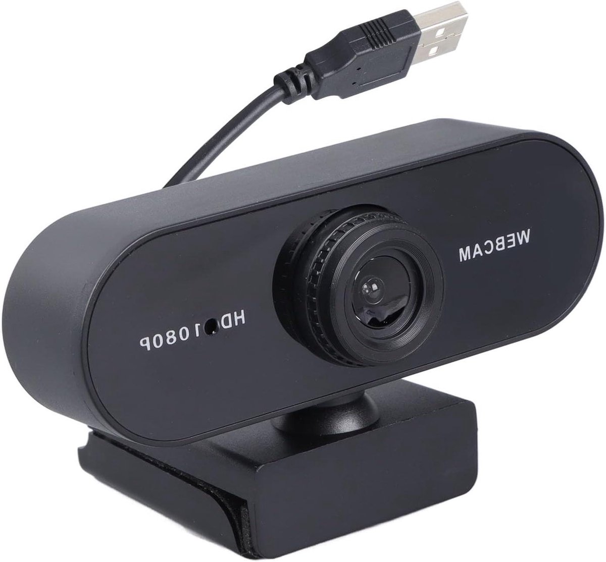 Webcam HD - Computer Camera - Videobellen - Ingebouwde Microfoon - 1080p - Zwart