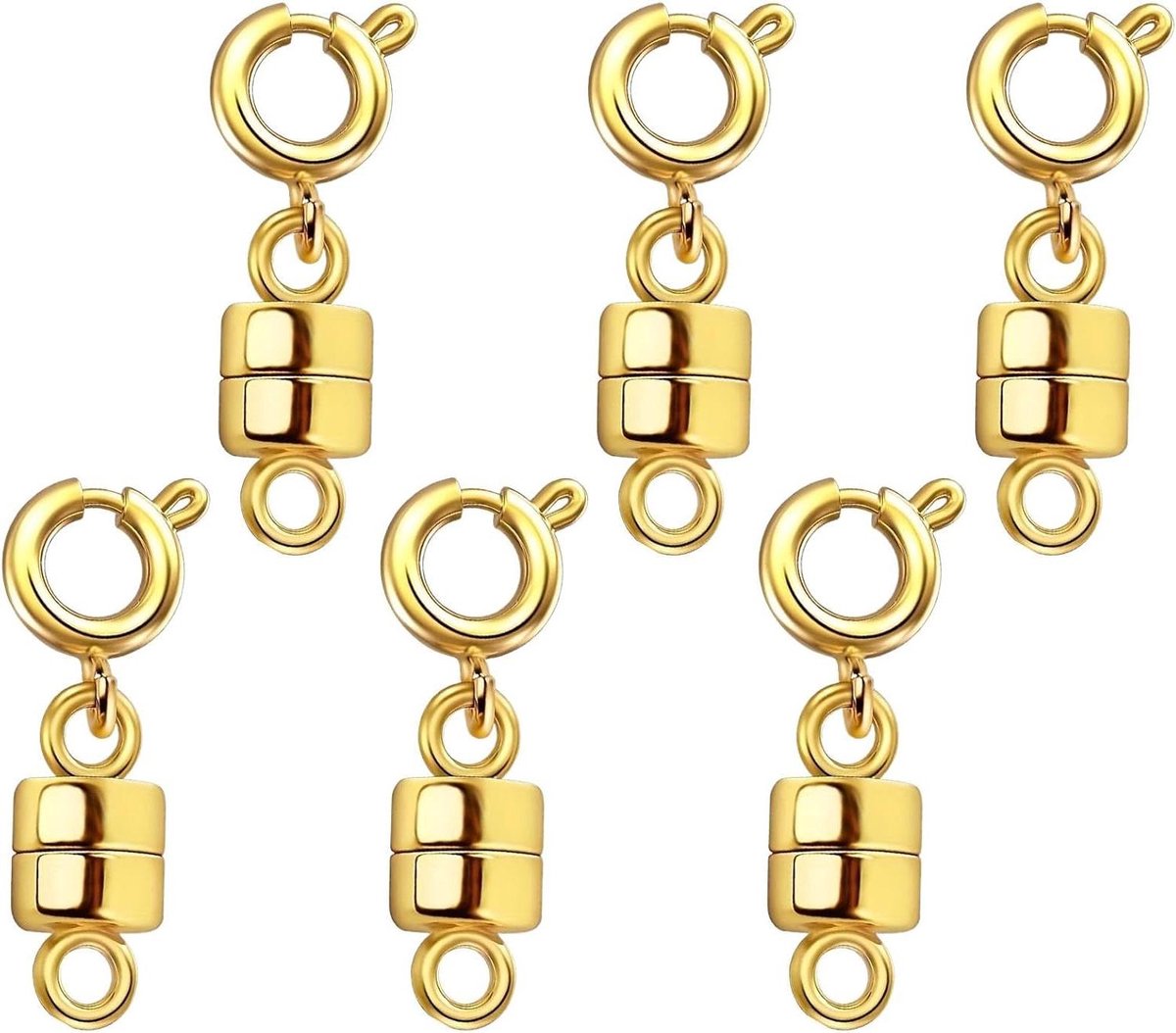 Magnetische Sluitingen - Sieraden Connectoren - Sieraden Maken - Sterke Magneet - 6 Stuks - Goud