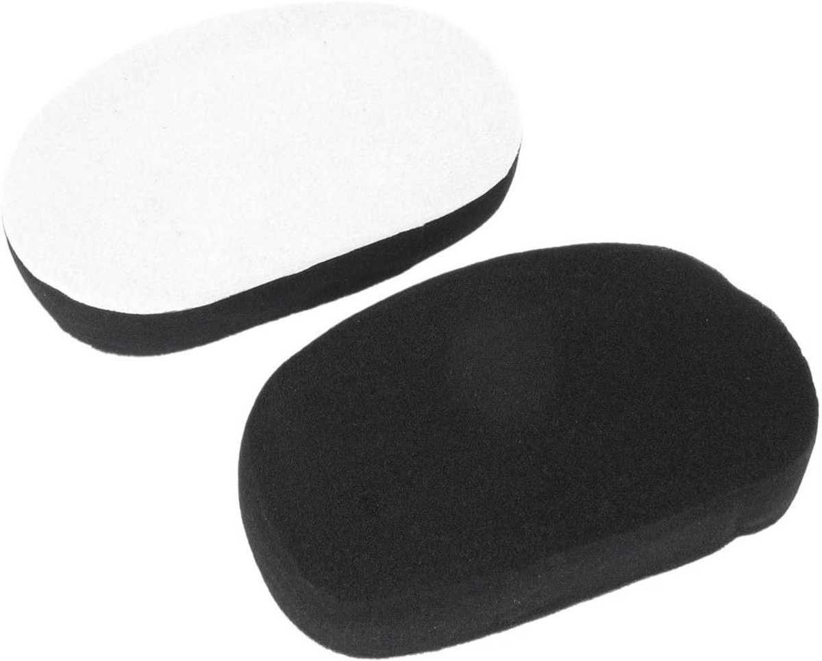 Autowas Spons - Reinigingspad - Auto Poetsen - Zachte Spons - 2 Stuks - Zwart Wit