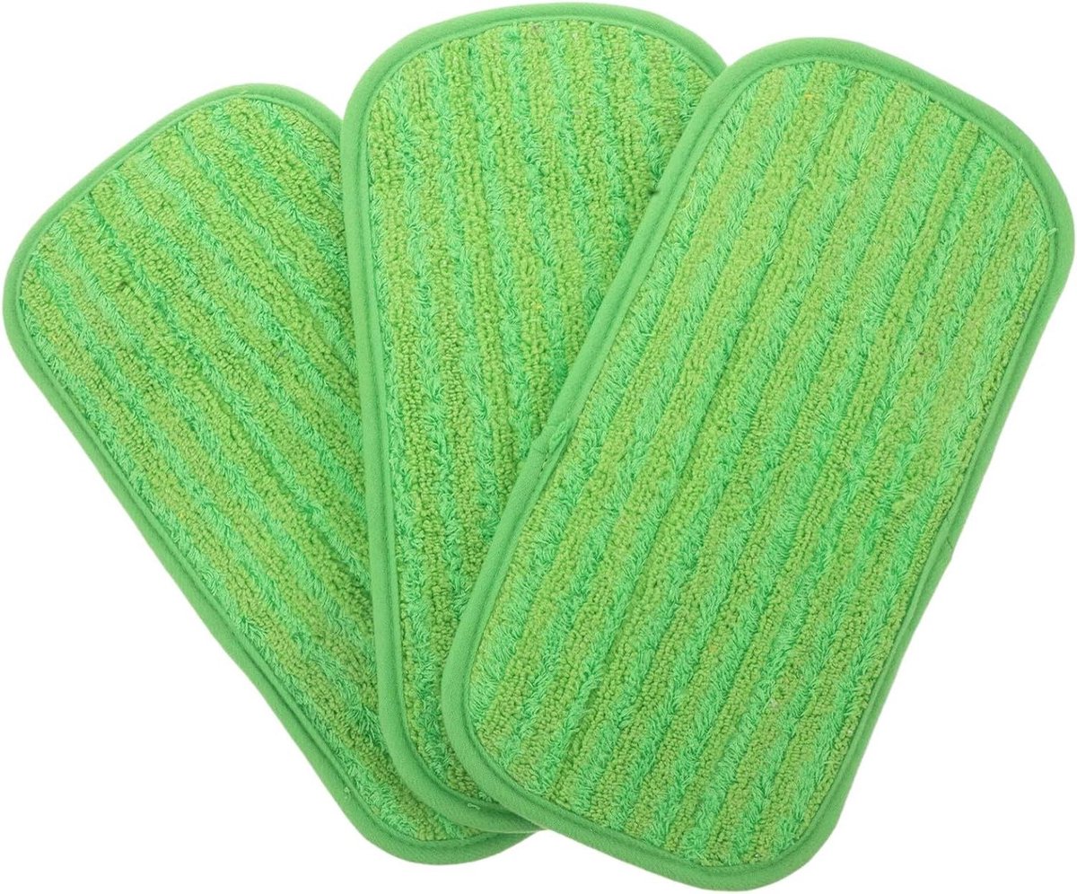 Herbruikbare Dweilpads - Wasbare Pads - Vloeren Reinigen - Hoge Absorptie - 30 x 15 cm - Groen