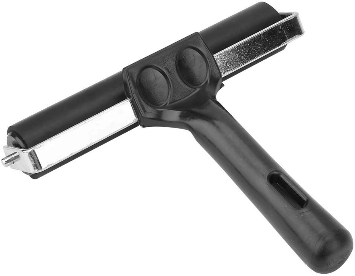 Cosensi - Dailygoods - Rubberen Brayerroller - Kunstgereedschap - Antislip Handvat - 15cm - Inktschilderen - Ideaal voor Prentkunst en Stempelen - Geschikt voor