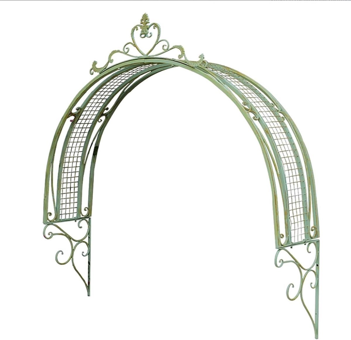Metalen Tuinboog - Decoratieve Boog - Entree Verfraaien - Wandmontage Ontwerp - 135 cm Bre