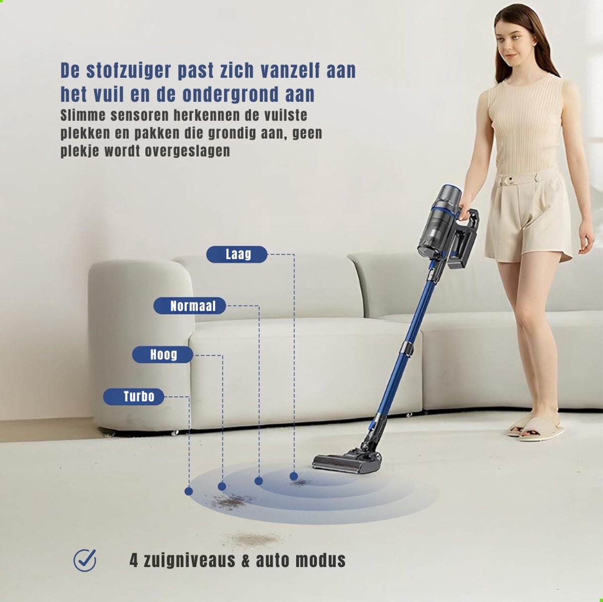 TIM® Steelstofzuiger met snoer - Steelstofzuiger - Stofzuiger - Zwart - 20cm x 34cm x 34cm – foto 5