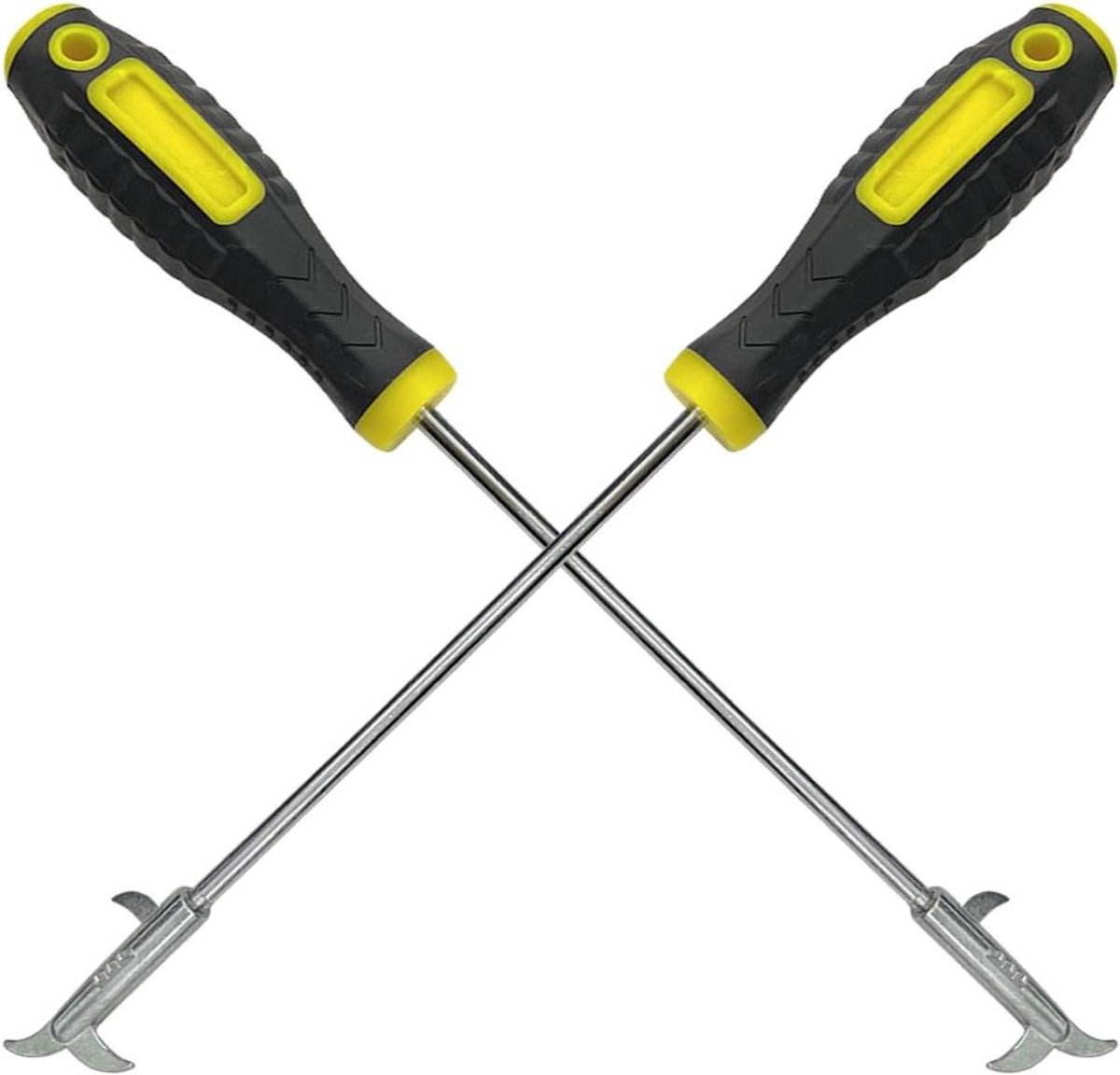 Autoband Reinigingshaak - Band Steen Verwijderaar - Band Onderhoud - Meerdere Haak Types - 30 cm Lengte - Geel Zwart