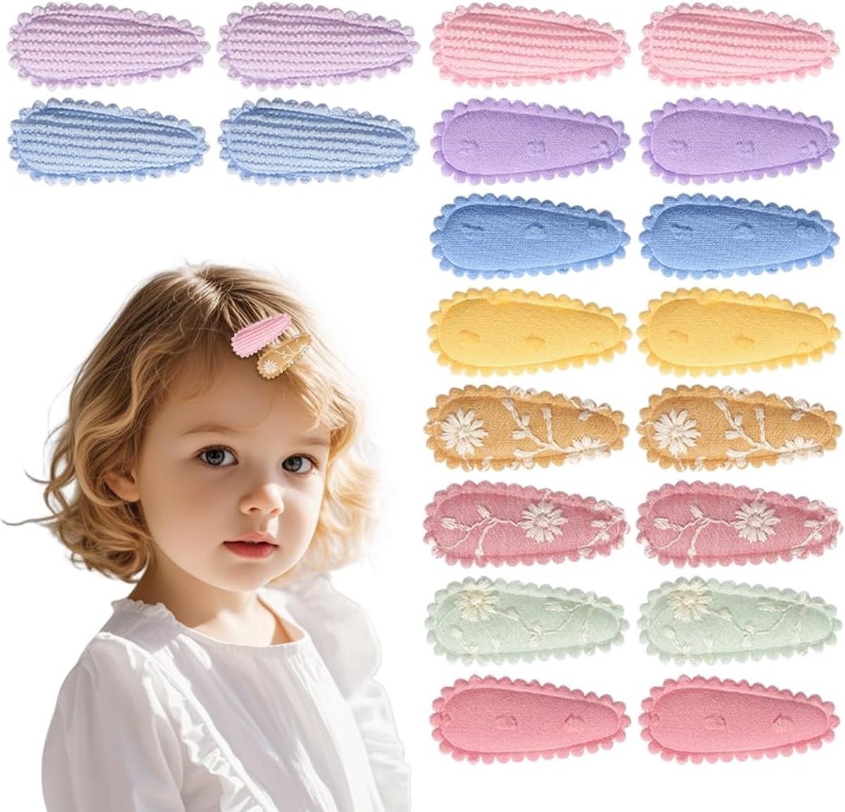 Schattige haarspeldjes voor kinderen, 20 baby haarclips voor jongens en meisjes, ideaal voor leuke kapsels en make-up.