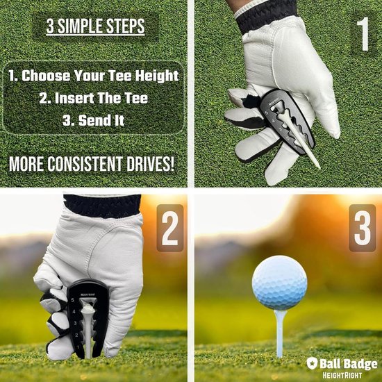 Golf Tee Hoogte Tool - Tee Setter Golf - Golfspel Verbeteren - Precisie Verstelbaar van GOLF — afbeelding 4