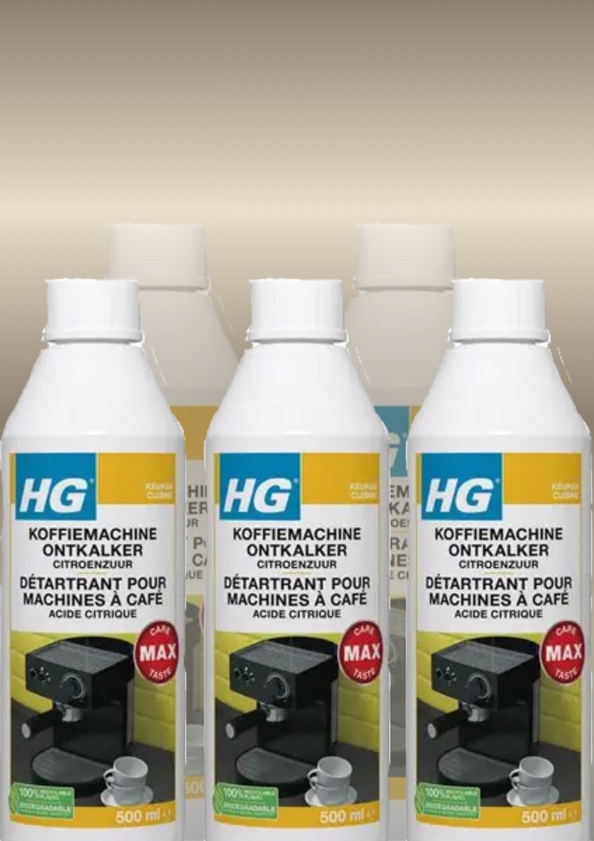 HG koffiemachine ontkalker- 6 stuks