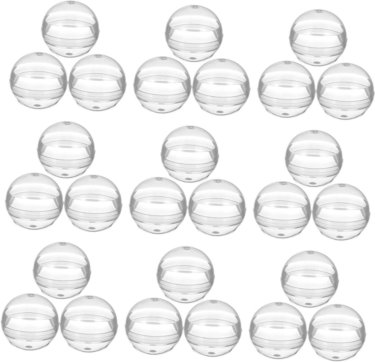 Plastic Capsules - Lege Ballen - Speelgoed Opslag - Universele Pasvorm - 2.8 cm - Transparant