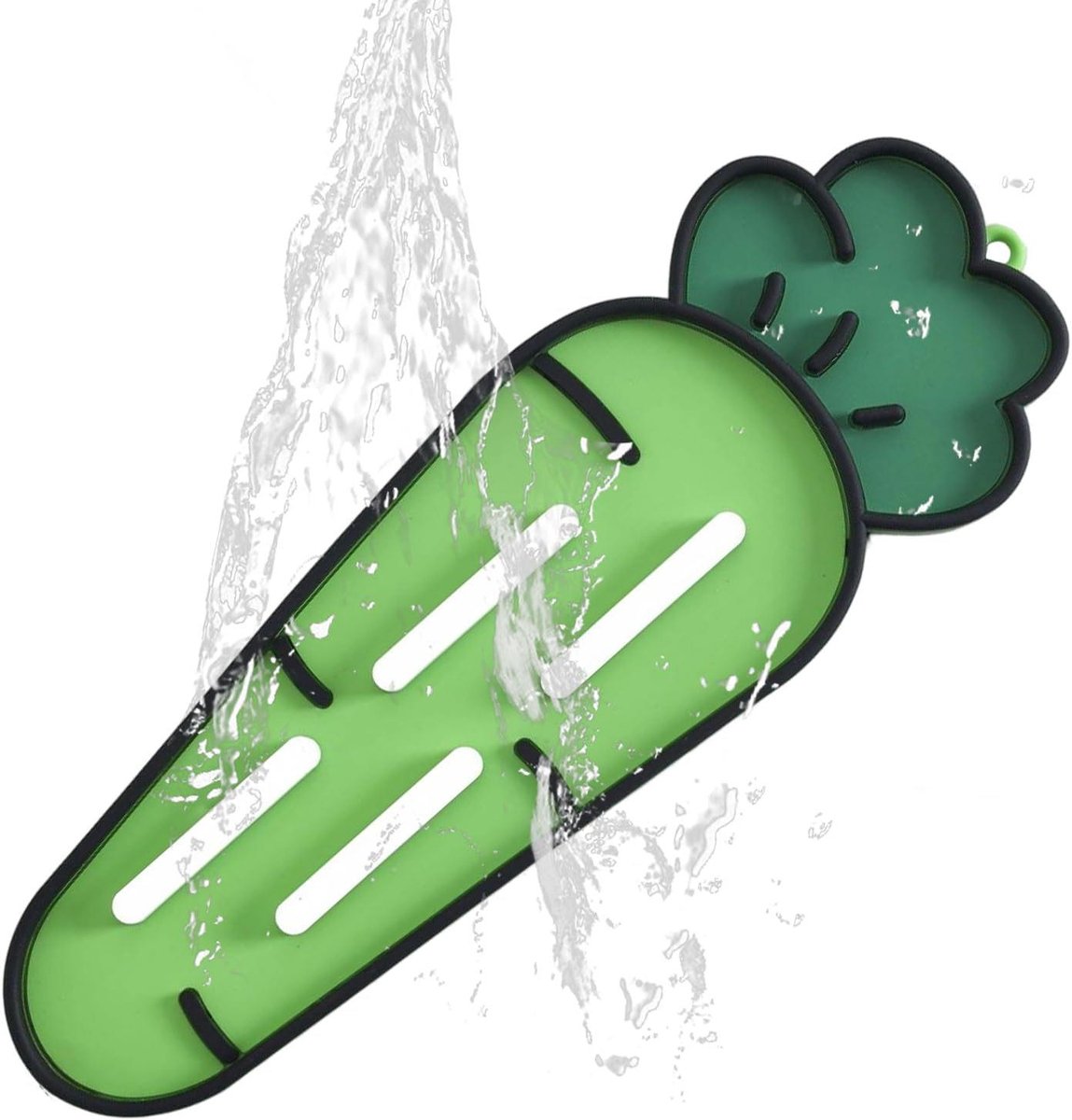 Pan Dekselhouder - Aanrecht Organizer - Keuken Opbergen - Hittebestendig Pad - 24 x 8 cm - Groen