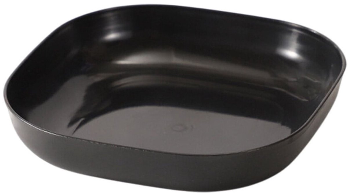 Herbruikbaar vierkant plastic bord van 14,5 cm