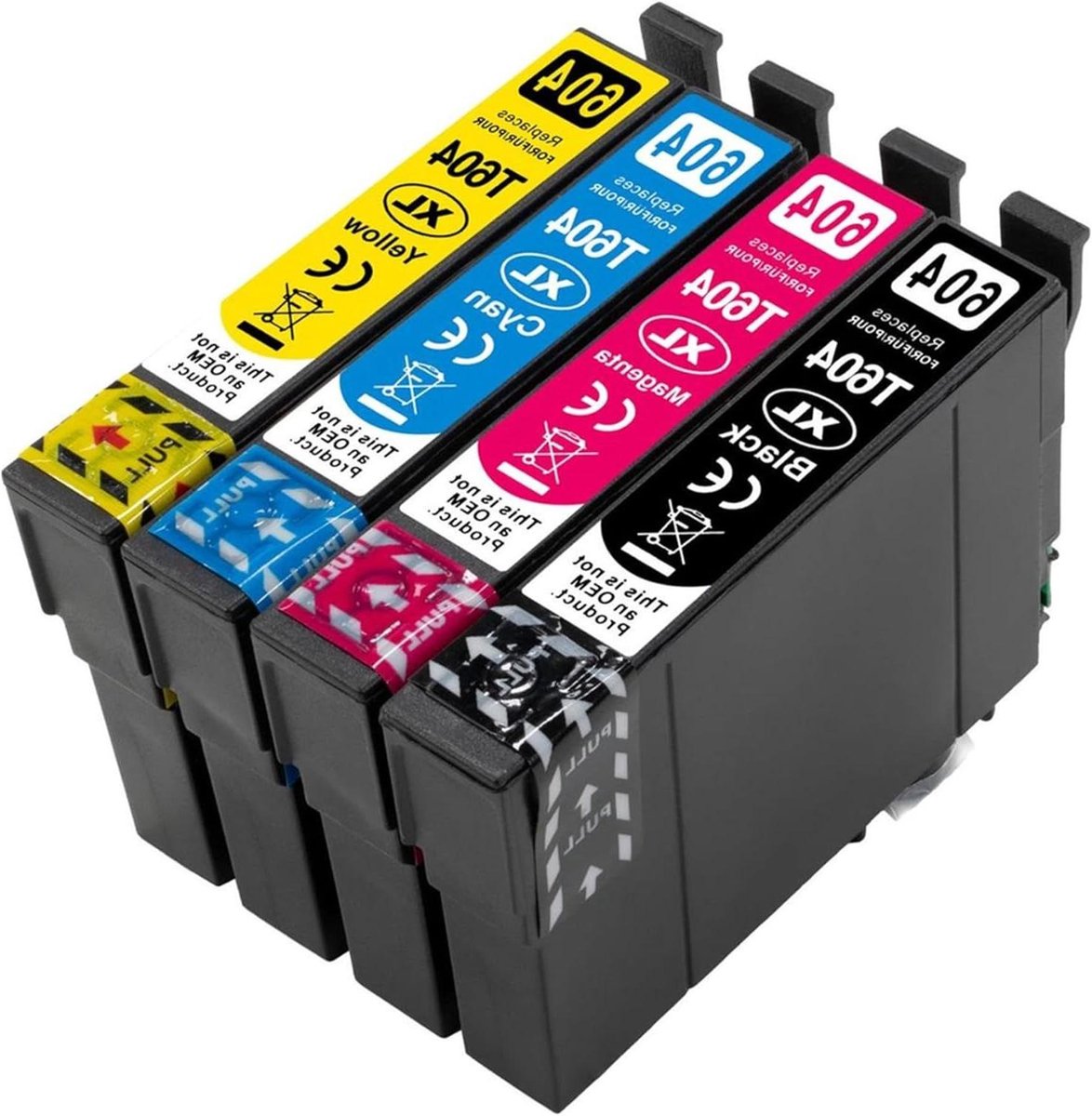 Ink Cartridges - Inkt Patronen - Printer Bijvullen - Met Chip - 4 Stuks - Multipack