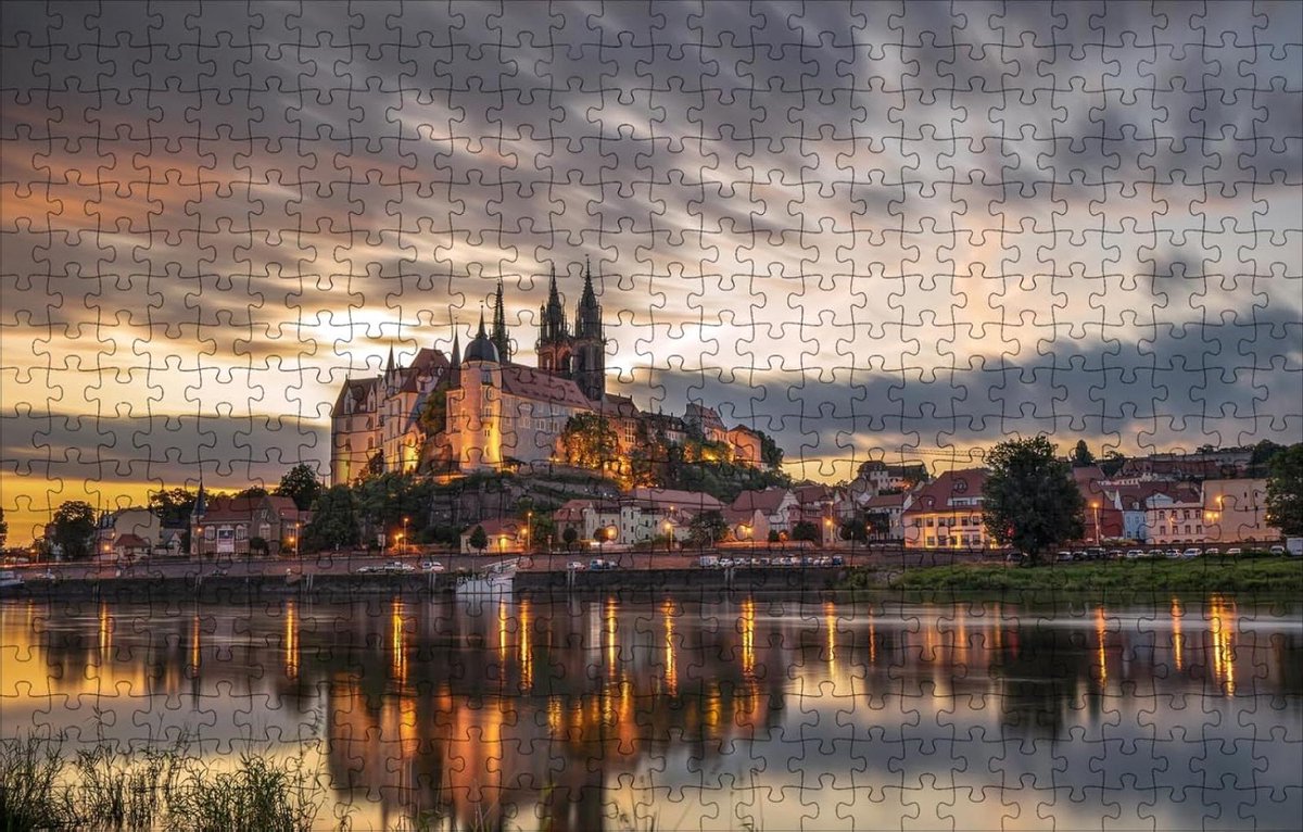 Legpuzzel 1000 stukjes - Landschap puzzel - Ontspannend tijdverdrijf - Hoge kwaliteit hout - 70x50cm - Gekleurd